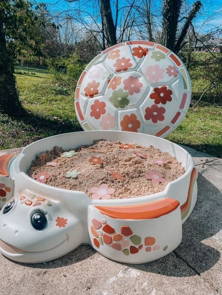 Whimsical Turtle Sandbox Garden Escape